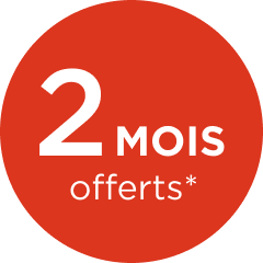 2 mois offerts *